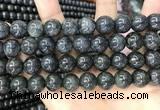 CBJ561 15.5 inches 12mm round black jade beads wholesale