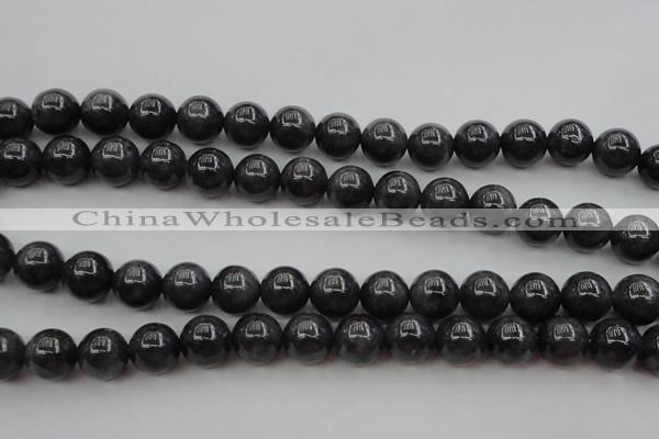 CBJ658 15.5 inches 10mm round black jade beads wholesale