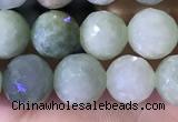 CBJ666 15.5 inches 6mm faceted round jade beads wholesale