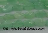 CBJ69 15.5 inches 6*8mm faceted rectangle jade gemstone beads