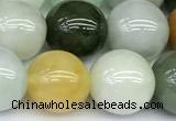 CBJ692 15 inches 10mm round jade gemstone beads