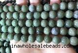 CBJ703 15.5 inches 10mm round green jade beads wholesale