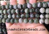 CBJ708 15.5 inches 10mm round green jade beads wholesale