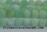 CBJ81 15.5 inches 6mm round matte jade gemstone beads wholesale