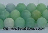 CBJ82 15.5 inches 8mm round matte jade gemstone beads wholesale