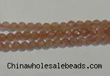 CBQ07 15.5 inches 4mm faceted round strawberry quartz beads