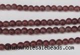 CBQ200 15.5 inches 4mm round strawberry quartz beads wholesale