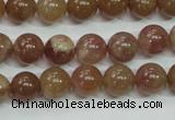 CBQ203 15.5 inches 10mm round strawberry quartz beads wholesale