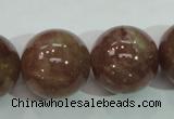 CBQ208 15.5 inches 20mm round strawberry quartz beads wholesale