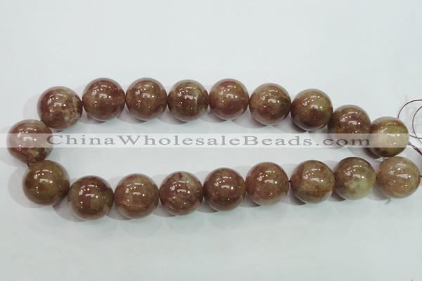 CBQ208 15.5 inches 20mm round strawberry quartz beads wholesale