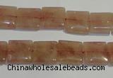 CBQ29 15.5 inches 12*12mm square strawberry quartz beads wholesale