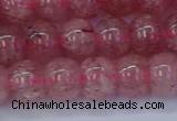 CBQ441 15.5 inches 10*12mm rondelle strawberry quartz beads