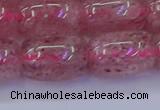 CBQ450 15.5 inches 15*20mm drum strawberry quartz beads