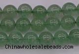 CBQ491 15.5 inches 6mm round green strawberry quartz beads