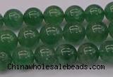 CBQ496 15.5 inches 6mm round green strawberry quartz beads