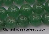 CBQ498 15.5 inches 10mm round green strawberry quartz beads