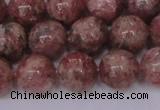 CBQ604 15.5 inches 12mm round natural strawberry quartz beads