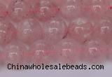 CBQ609 15.5 inches 12mm round natural strawberry quartz beads