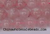 CBQ609 15.5 inches 12mm round natural strawberry quartz beads