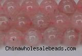 CBQ614 15.5 inches 12mm round natural strawberry quartz beads