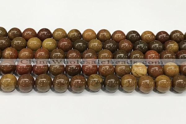 CBQ738 15.5 inches 10mm round red moss agate beads wholesale