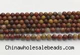 CBQ741 15.5 inches 8mm round red moss agate gemstone beads wholesale