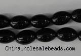 CBS202 15.5 inches 10*14mm rice blackstone beads wholesale