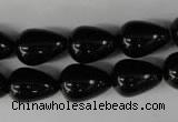 CBS205 15.5 inches 12*16mm teardrop blackstone beads wholesale