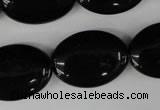 CBS252 15.5 inches 18*25mm oval blackstone beads wholesale