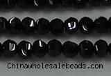 CBS528 15.5 inches 2.5*4mm lantern-shaped natural black spinel beads