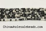 CBW170 15.5 inches 4mm round black & white jasper gemstone beads wholesale