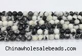 CBW172 15.5 inches 8mm round black & white jasper gemstone beads wholesale