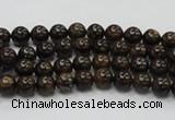 CBZ100 15.5 inches 4mm round bronzite gemstone beads