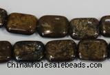 CBZ236 15.5 inches 12*16mm rectangle bronzite gemstone beads