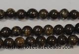 CBZ252 15.5 inches 3mm round bronzite gemstone beads wholesale