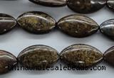 CBZ305 15.5 inches 12*20mm marquise bronzite gemstone beads wholesale