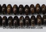 CBZ402 15.5 inches 6*12mm rondelle bronzite gemstone beads