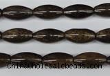 CBZ405 15.5 inches 8*16mm rice bronzite gemstone beads