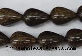 CBZ415 15.5 inches 15*20mm teardrop bronzite gemstone beads
