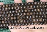 CBZ619 15.5 inches 6mm round bronzite beads wholesale