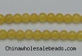 CCA03 15.5 inches 6mm round yellow calcite gemstone beads wholesale