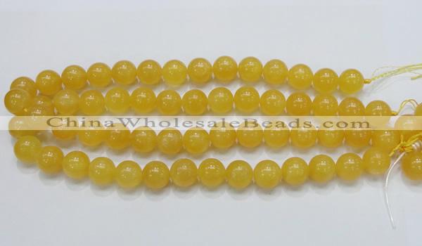 CCA07 15.5 inches 14mm round yellow calcite gemstone beads wholesale