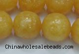 CCA08 15.5 inches 20mm round yellow calcite gemstone beads wholesale