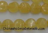 CCA28 15.5 inches 8mm flat round calcite gemstone beads wholesale