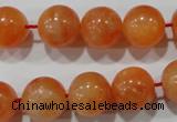 CCA304 15.5 inches 12mm round orange calcite gemstone beads wholesale