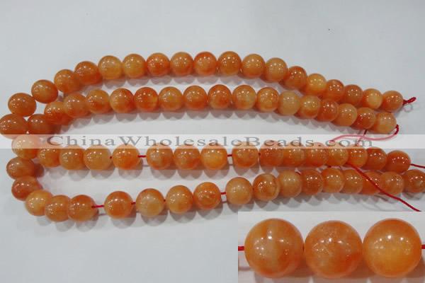 CCA304 15.5 inches 12mm round orange calcite gemstone beads wholesale