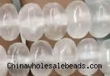 CCA367 15.5 inches 5*8mm rondelle white calcite gemstone beads