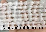 CCA377 15.5 inches 7*10mm teardrop white calcite gemstone beads