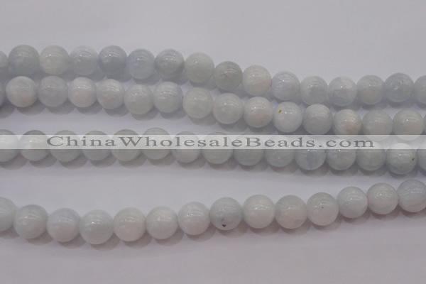 CCA403 15.5 inches 10mm round blue calcite beads wholesale