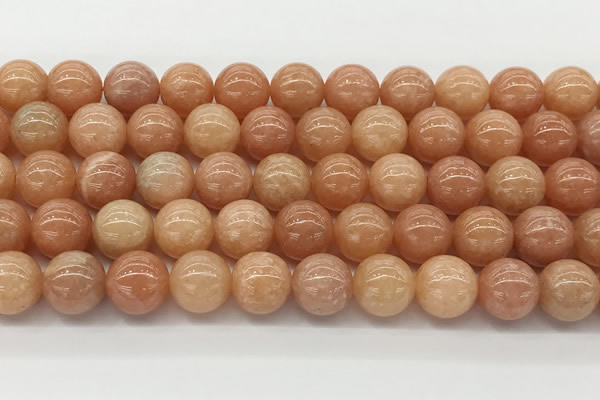 CCA516 15.5 inches 10mm round peach calcite gemstone beads